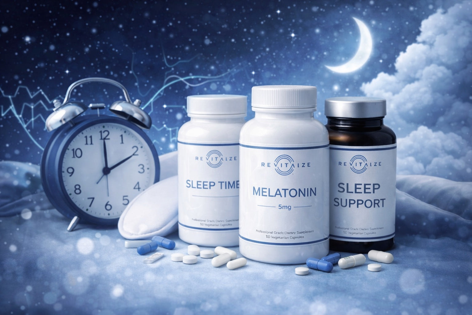 Shop medical-grade sleep supplements formulated to support deep sleep, REM sleep, faster sleep onset, and uninterrupted rest