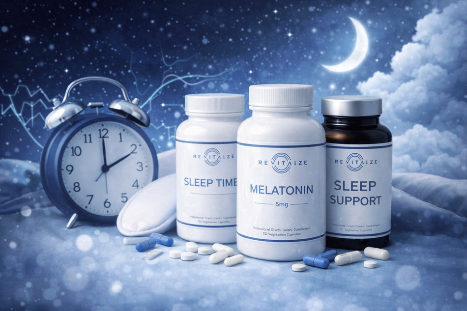Shop medical-grade sleep supplements formulated to support deep sleep, REM sleep, faster sleep onset, and uninterrupted rest