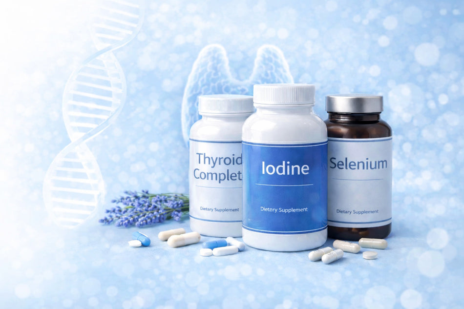 Shop thyroid support supplements for energy, metabolism, T3/T4 support, iodine & selenium—Thorne, Biote, Revitalize Nutrition, Nutritional Frontiers.