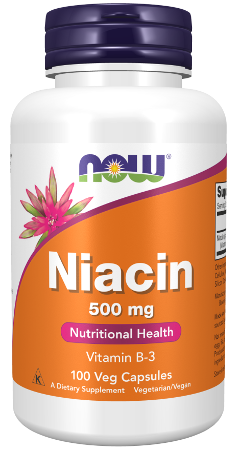 Now NIACIN 500mg 100 Caps