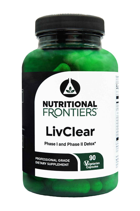 LivClear contains glutathione precursors, amino acids, DMG, VitaCholine™, and milk thistle to support the normal detoxification process.*This formula was designed to provide advanced, balanced support for the multiple phases of liver detoxification