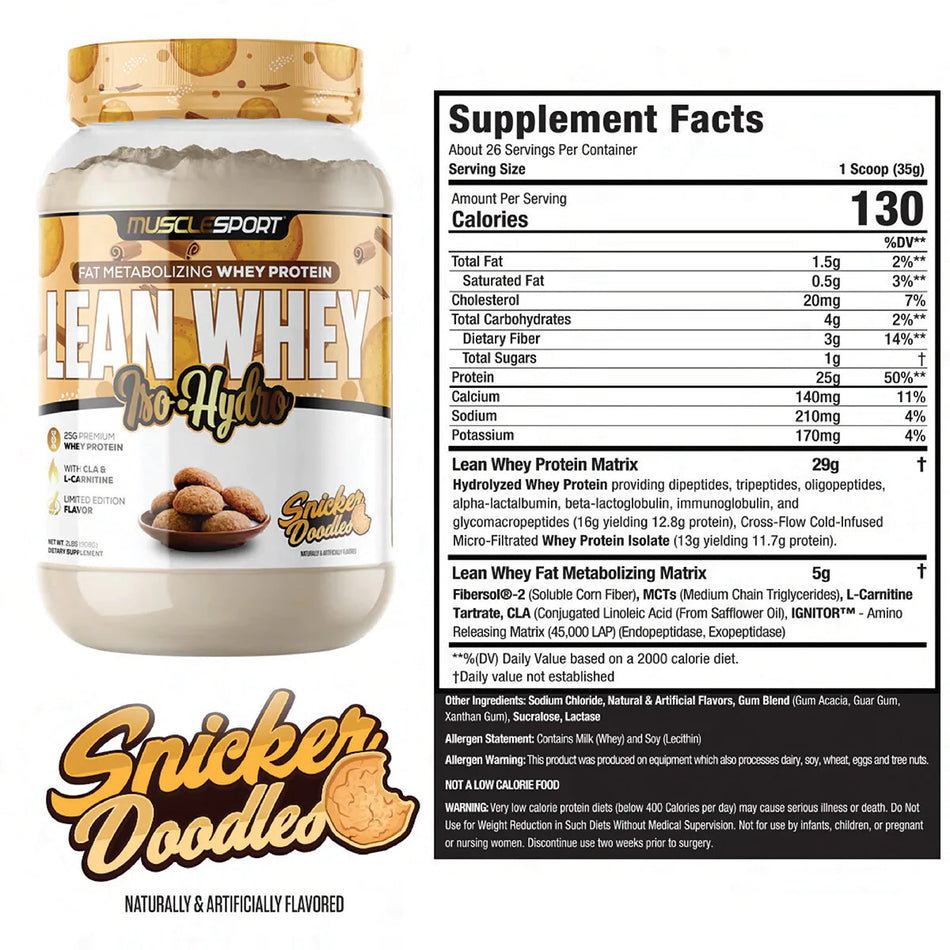 Muscle Sport Lean Whey Snickerdoodle