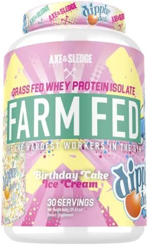 Axe and Sledge Farm Fed Dippin Dots Birthday Cake Ice Cream 2 lb