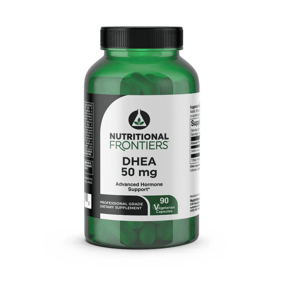 DHEA supports immune system and thyroid function, as well as memory and energy function; it is also a precursor to many steroid sex hormones,