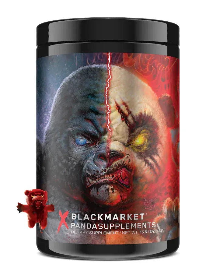 Panda Supplements x Black Market Panda vs Gorilla Pandas Blood