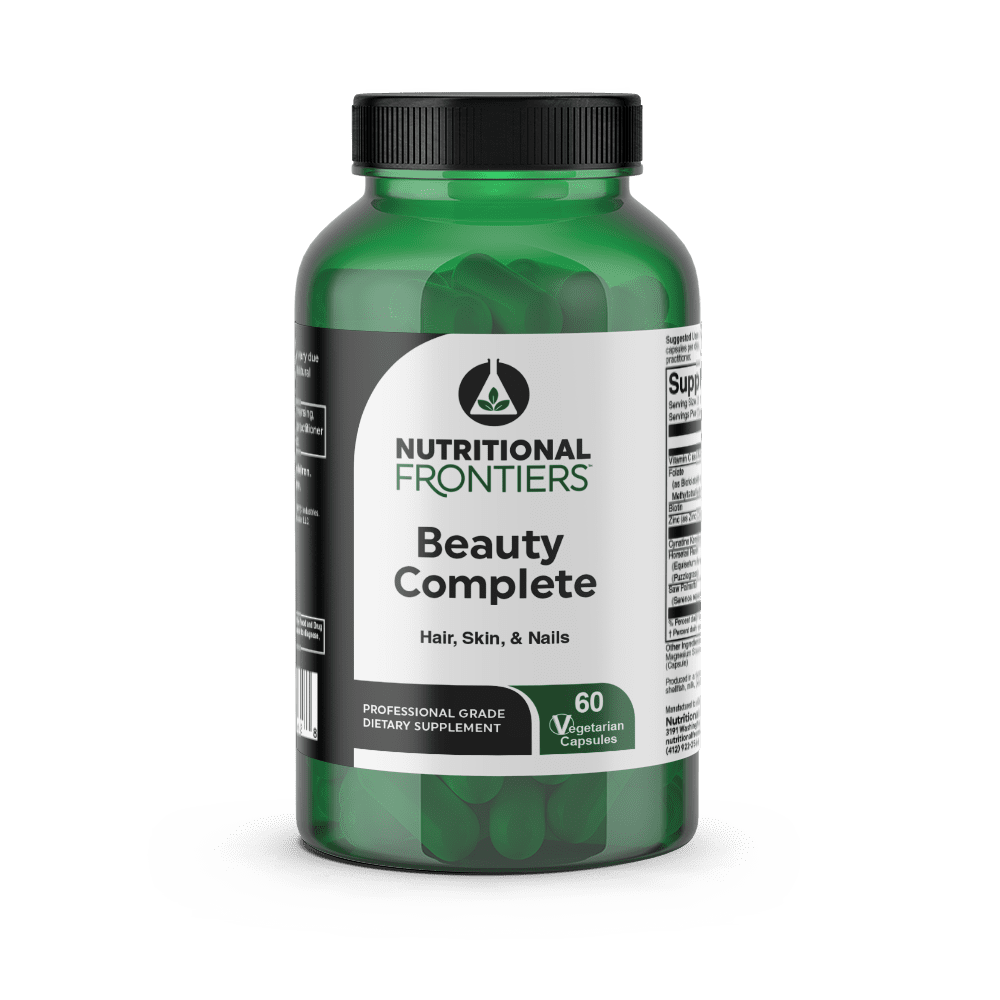 ability to improve hair loss and promote healthy skin and nails. Beauty Complete was formulated to include quality ingredients and supply optimal, beneficial doses.