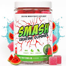 Smash Creatine Gummies 120 Count Watermelon