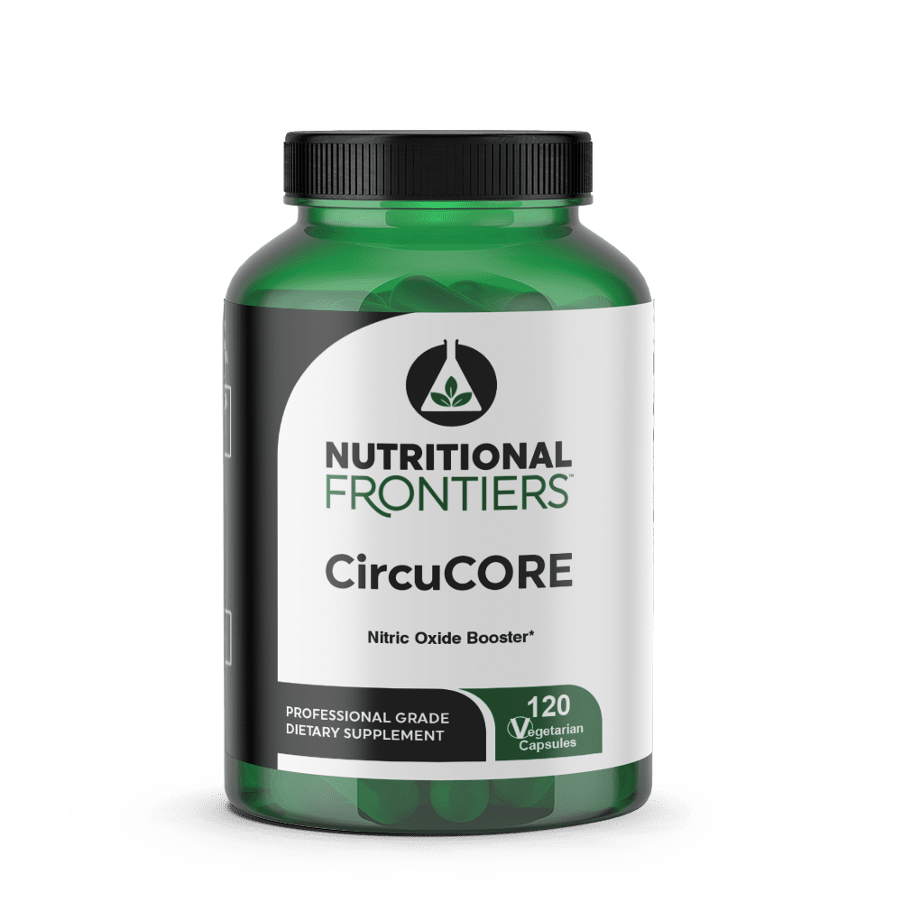 CircuCORE supports nitric oxide for healthy circulation, heart support & performance with arginine, citrulline, beet root, hawthorn, folate & C