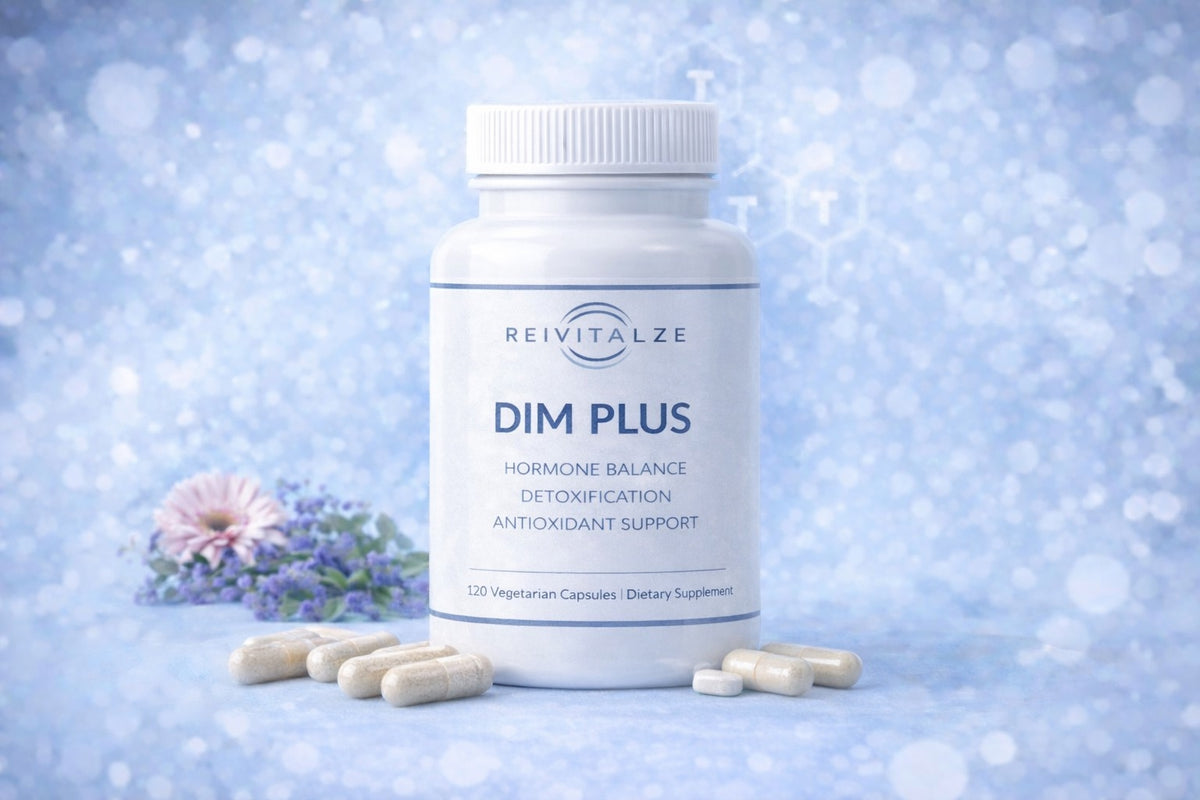 DimPlus is a unique antioxidant formulation designed to enhance detoxification and promote hormone balance in both men and women. •