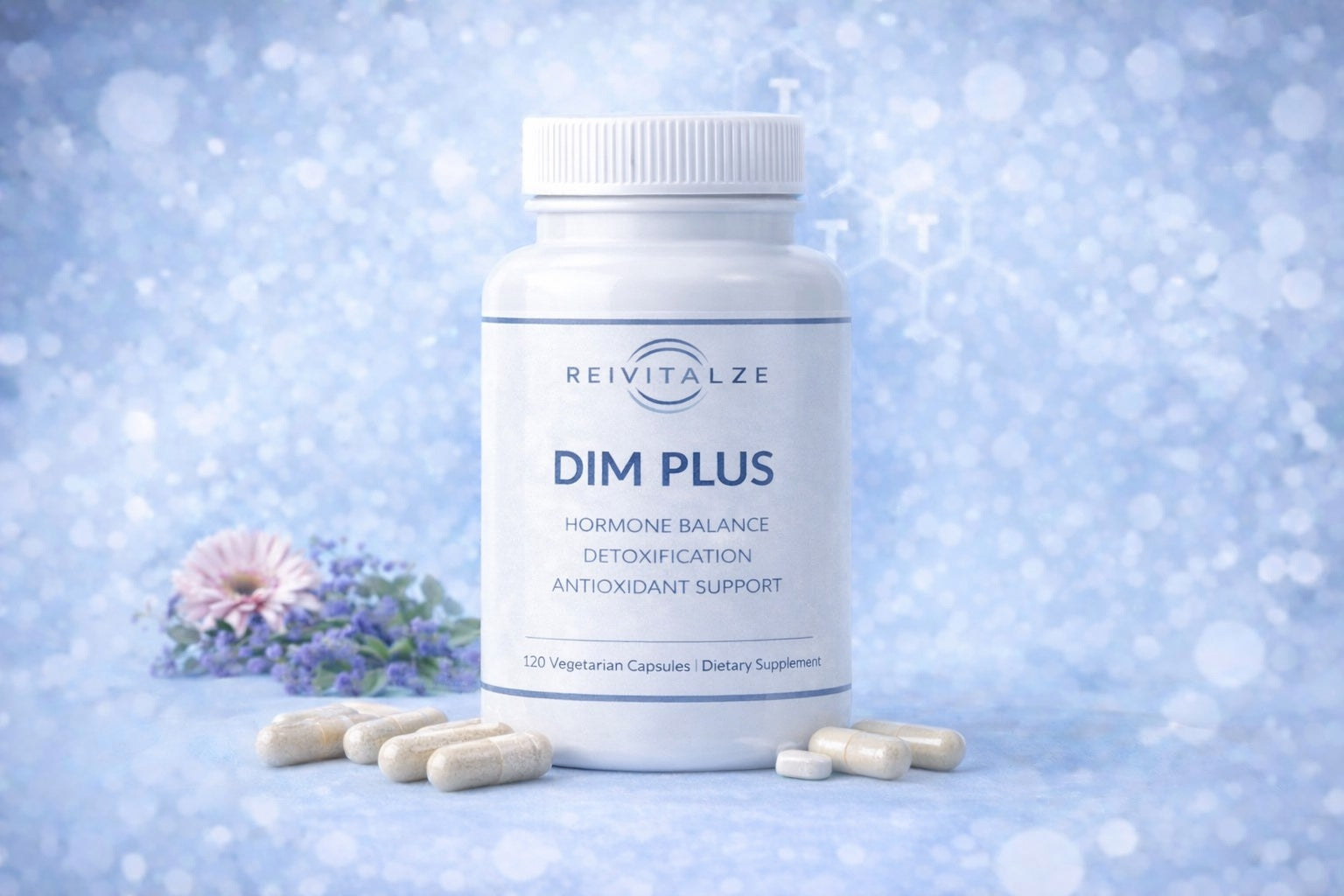 DimPlus is a unique antioxidant formulation designed to enhance detoxification and promote hormone balance in both men and women. •