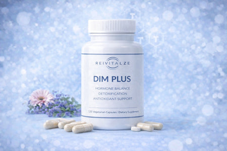 DimPlus is a unique antioxidant formulation designed to enhance detoxification and promote hormone balance in both men and women. •
