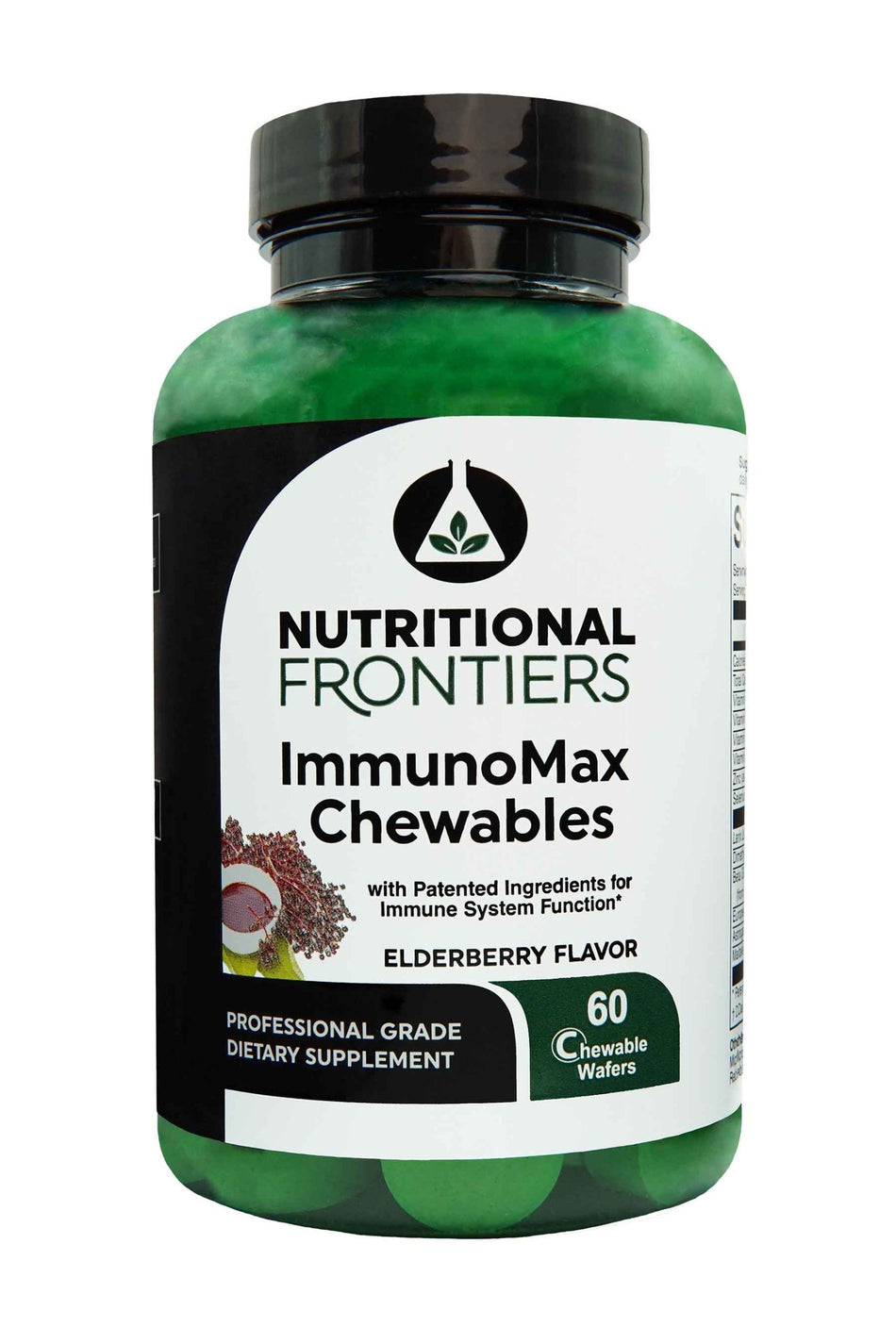 ImmunoMax Chewables delivers fast immune support with DMG, arabinogalactans, beta glucans, maitake, elderberry, astragalus, zinc, D3 & C.