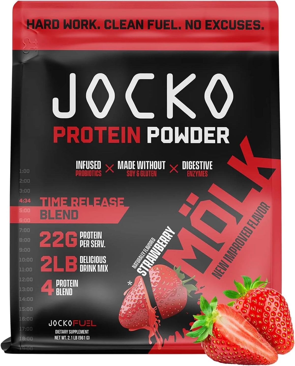 Jocko MÖLK Protein Powder delivers time-release whey + casein + egg protein with aminos, enzymes, and probiotics—no soy, no hormones, sugar-free.