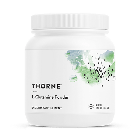 Thorne's L-Glutamine Powder is NSF Certified for Sport®. Evidence suggests supplemental L-glutamine benefits gastrointestinal health, supports cellular repair and collagen formation after surgery or repair, maintains immune health, and helps restore plasma glutamine levels depleted after periods of physical stress, such as prolonged exhaustive exercise