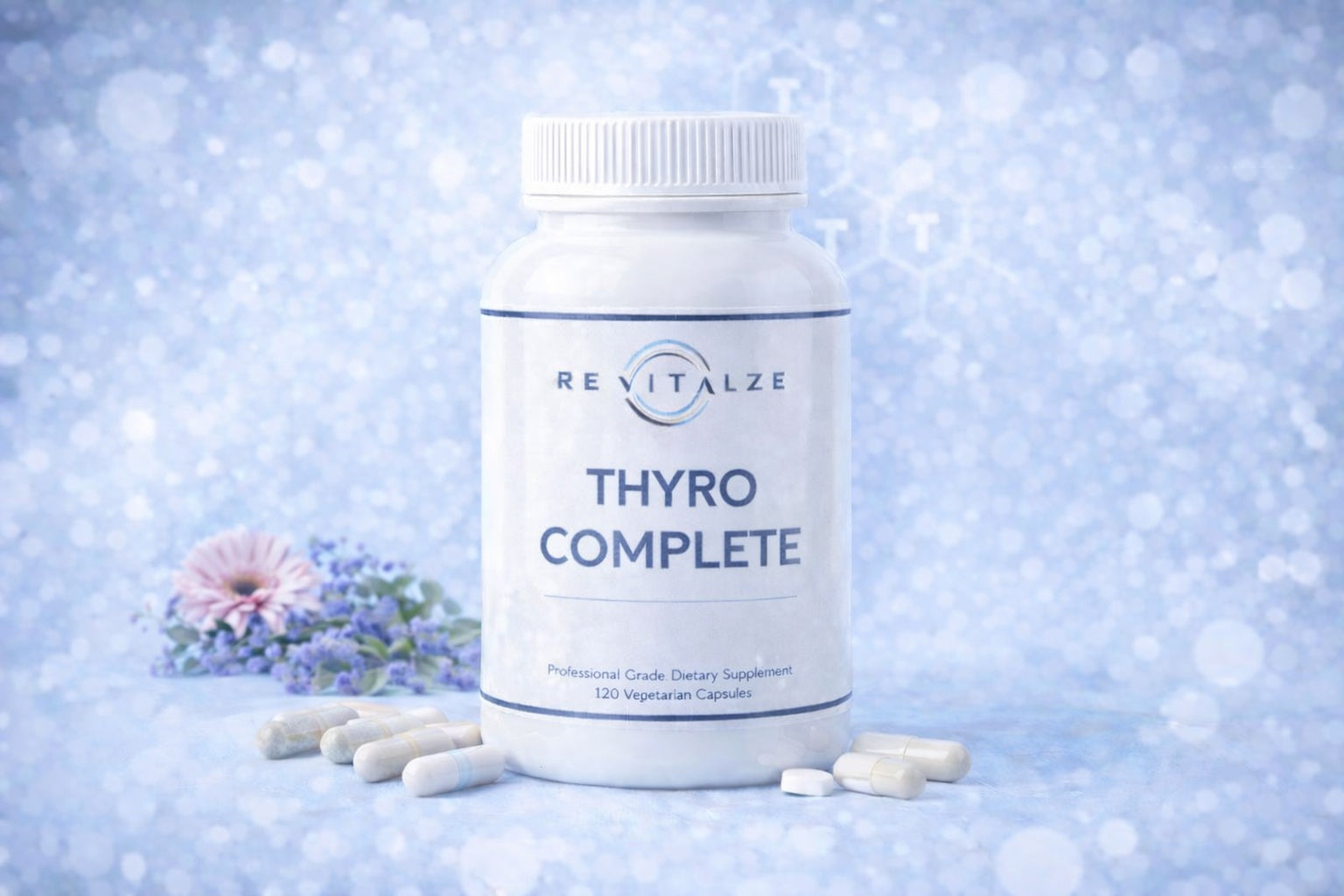 Description Thyro Complete is a dietary supplement to support healthy thyroid function and physiology.* Thyro Complete:A thyroid glandular formulation that blends hypothalamus, pituitary and thyroxine-free thyroid glandular tissue with the most clinically significant nutrients and branded, clinically supported extracts of ashwagandha and forskohlli for optimal thyroid health