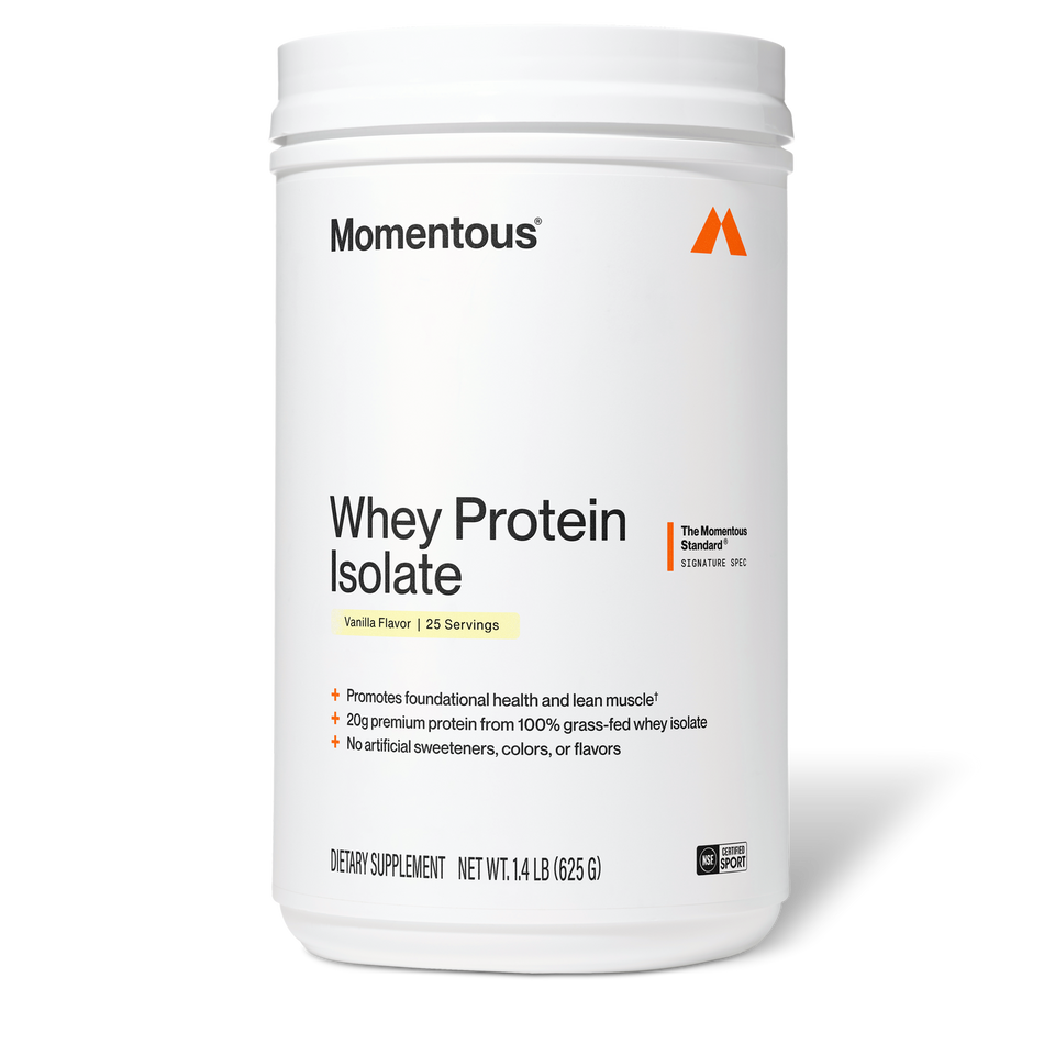 Momentous Whey Protein Isolate Vanilla
